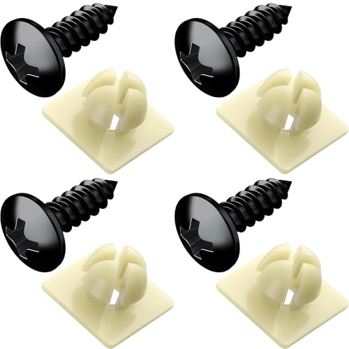 PRIME AVE License Plate Screws with Nylon Inserts Rust Proof License Plate Screws for Securing License Plates, Frames & Covers
