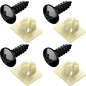 PRIME AVE License Plate Screws with Nylon Inserts Rust Proof License Plate Screws for Securing License Plates, Frames & Covers