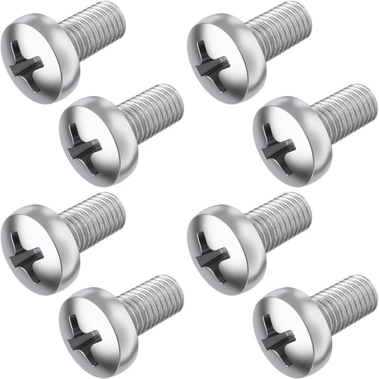 Prime Ave Standard Length Stainless Steel License Plate Screws Compatible/Replacement for All BMW Models (Pack of 8)