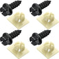 License Plate Screws with Nylon Inserts - Stainless Steel Rust Proof License Plate Screws for License Plates, Frames & Covers - 4755299 3907444 A11719 - U.S. Cars Trucks SUVs