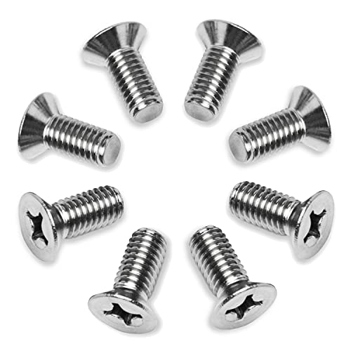 PRIME AVE Brake Disc Rotor Screws - Stainless Steel Front/Rear Brake Rotor retaining Screws - Rust-Proof & Compatible/Replacement for Acura & Honda 936-000-601-40-H (Pack of 8)